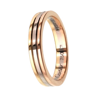 Cartier Vendome Ring 18K Tri Colour Ring