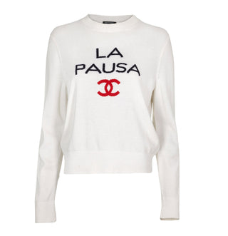 Chanel 2019 La Pausa Cream Cashmere Sweater