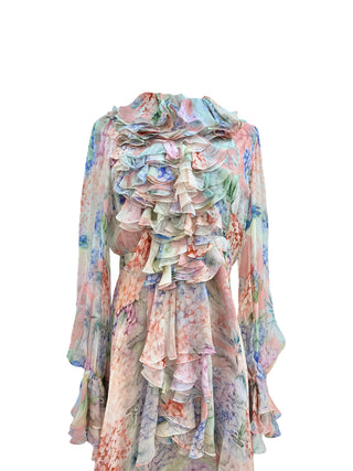 Gucci Cruise Collection 2017 Frill Floral Dress