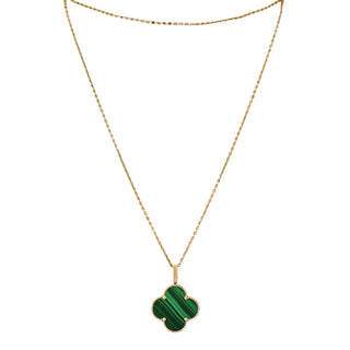 Van Cleef & Arpels 1 Motif Magic Alhambra Malachite Necklace