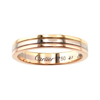 Cartier Vendome Ring 18K Tri Colour Ring
