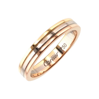Cartier Vendome Ring 18K Tri Colour Ring