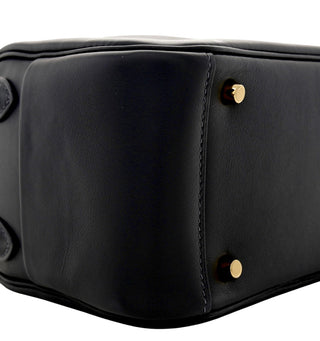 Hermès Mini Lindy 20 Noir Swift Leather With GHW