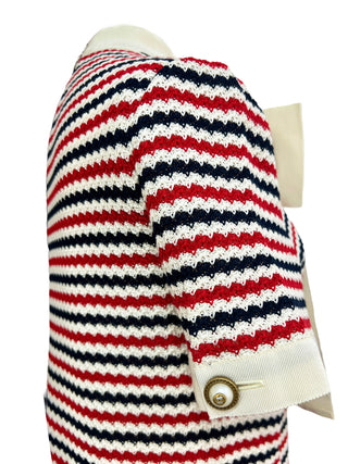 Gucci Bow Embellished Crochet Knit Dress