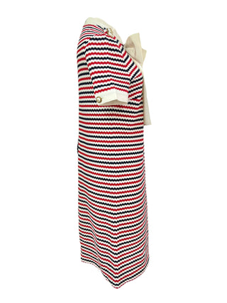 Gucci Bow Embellished Crochet Knit Dress