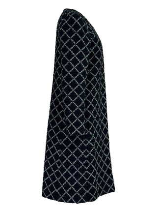 Chanel Black Diamond Checkered Tweed Jacket