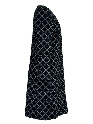 Chanel Black Diamond Checkered Tweed Jacket