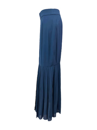 Chanel Navy Sequin Embellished Sheer Two-Piece Evening Set