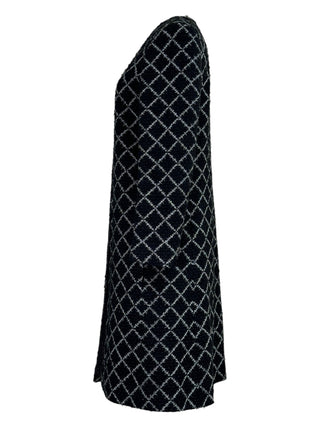 Chanel Black Diamond Checkered Tweed Jacket
