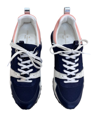 Louis Vuitton Runaway Navy and Pink Sneakers