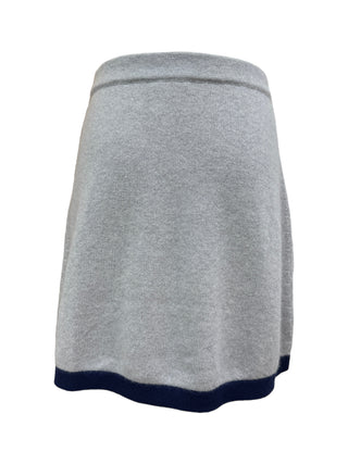 Chanel Grey & Navy Cashmere Turtleneck Suit