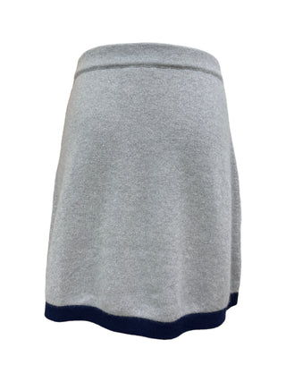 Chanel Grey & Navy Cashmere Turtleneck Suit