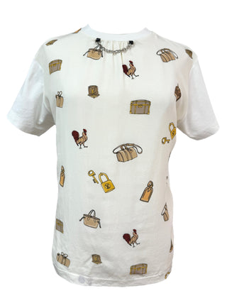 Louis Vuitton White Charms T Shirt