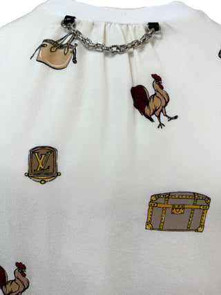 Louis Vuitton White Charms T Shirt