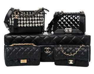 Chanel Black Success Story Set Of 4 Mini Bags With Quilted Trunk