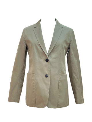 Hermès Taupe Tailleur Cotton-Silk Blend Blazer