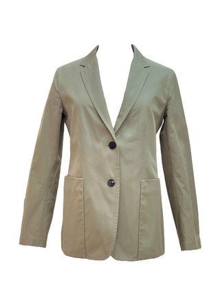 Hermès Taupe Tailleur Cotton-Silk Blend Blazer