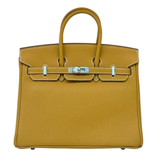 Hermès Birkin 25 In Naturel Sable Togo Leather With Palladium Hardware