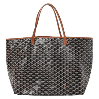 Goyard Gold & Black Goyardine Saint Louis GM Tote Bag