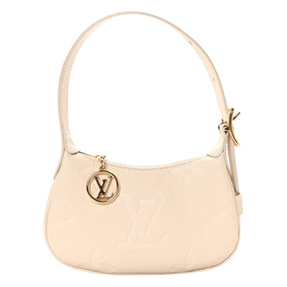 Louis Vuitton Cream Empreinte Monogram Mini Moon Bag