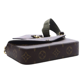 Louis Vuitton Brown Monogram Khaki Felicie Strap & Go Crossbody Bag