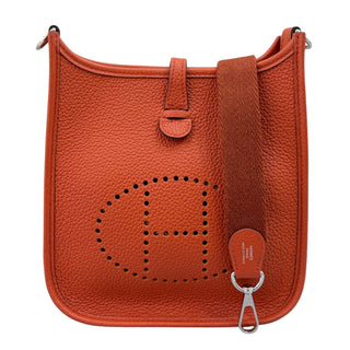 Hermes Cuivre Togo Leather Evelyne TPM Palladium Gold Hardware
