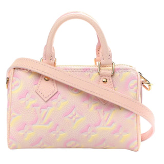 Louis Vuitton Pink Nano Speedy Empreinte Monogram Summer Stardust Bag