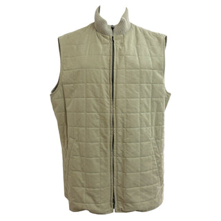 Loro Piana Brown Double-Layer Coat with Quilted Inner Vest