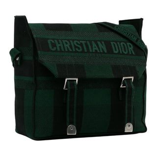 Christian Dior Black & Green Diorcamp Messenger Bag