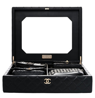Chanel Black Success Story Set Of 4 Mini Bags With Quilted Trunk