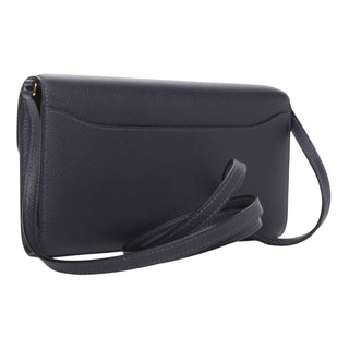 Hermès Bleu Nuit Constance Wallet To Go in Evercolor Leather with Gold Hardware