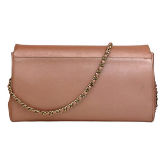 Chanel Pink Quilted Iridescent Calfskin Smart Pocket Flap Bag With Gold Hardware