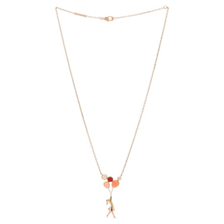 Van Cleef & Arpels “Mercredi à Paris” Necklace In 18K Rose Gold With Diamond, Coral & Mother-Of-Pearl