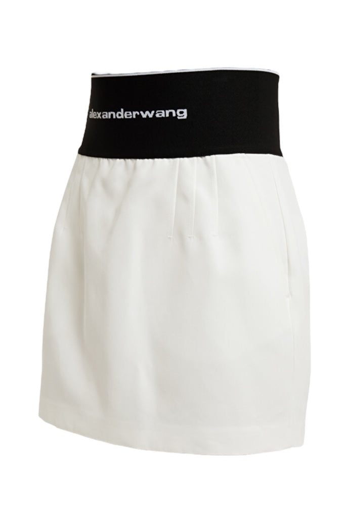 ALEXANDER WANG ロゴ入りタイトスカート alexander-wang-GREY-Logo-
