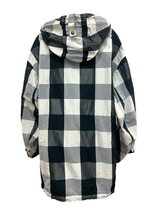 Christian Dior Black and White Check Half-Zip Anorak Jacket
