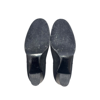 Chanel Black Suede Ankle Boots