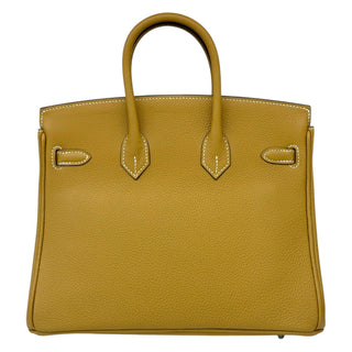 Hermès Birkin 25 In Naturel Sable Togo Leather With Palladium Hardware