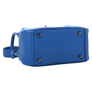 Hermès Mini Lindy 20 in Bleu Mykonos Togo Leather With Gold Hardware