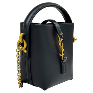 Saint Laurent Black Mini Le 37 Bucket Bag With Gold-Tone Hardware