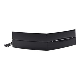 Chanel Black & Ivory Plexiglass Compact Box Clutch