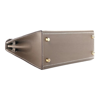 Hermès Kelly 25 Etoupe Epsom Leather With Gold Hardware