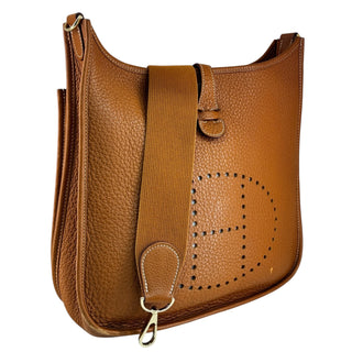 Hermès Evelyne PM Gold Togo Leather With Gold Hardware