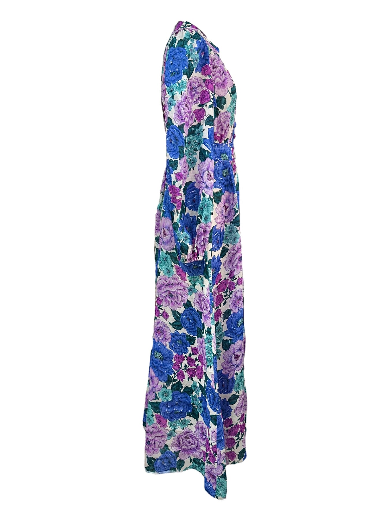 Zimmermann Poppy Floral-Print Linen Maxi Dress – Bella Ling