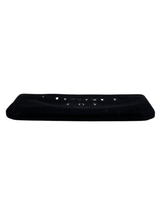 Chanel Black Wool Medium Deauville Cosmetic Pouch