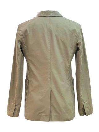 Hermès Taupe Tailleur Cotton-Silk Blend Blazer