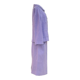 Chanel Lilac Bouclé Jacket and Skirt Set