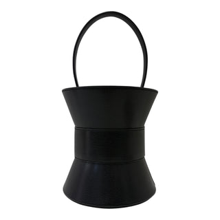 Hermes Mini Medor Collier De Chien Black Chevre Leather With Palladium Hardware