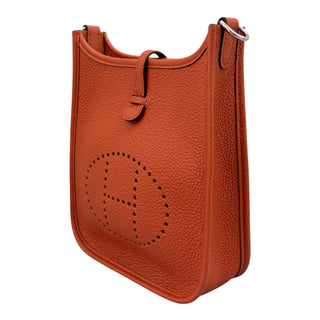 Hermes Cuivre Togo Leather Evelyne TPM Palladium Gold Hardware