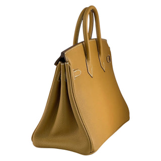 Hermès Birkin 25 In Naturel Sable Togo Leather With Palladium Hardware