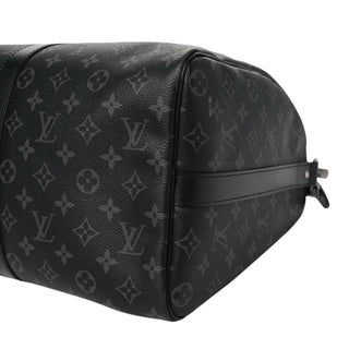 Louis Vuitton Monogram Eclipse Keepall Bandolier 45 Bag
